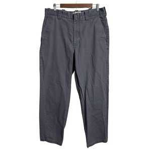 Madewell vintage straight chino pants men's 34x32 gray relaxed fit preppy NH746